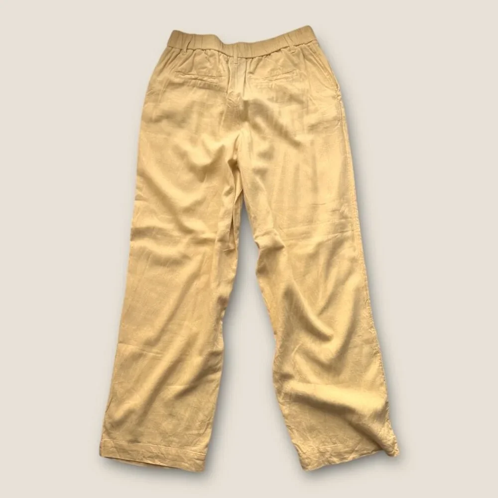 A New Day Yellow Linen Blend Pants - women's 6 - Picture 7 of 9